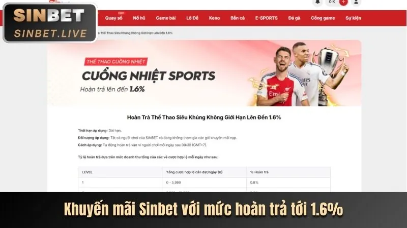 Chương Trình Hoàn Trả Thua Cược